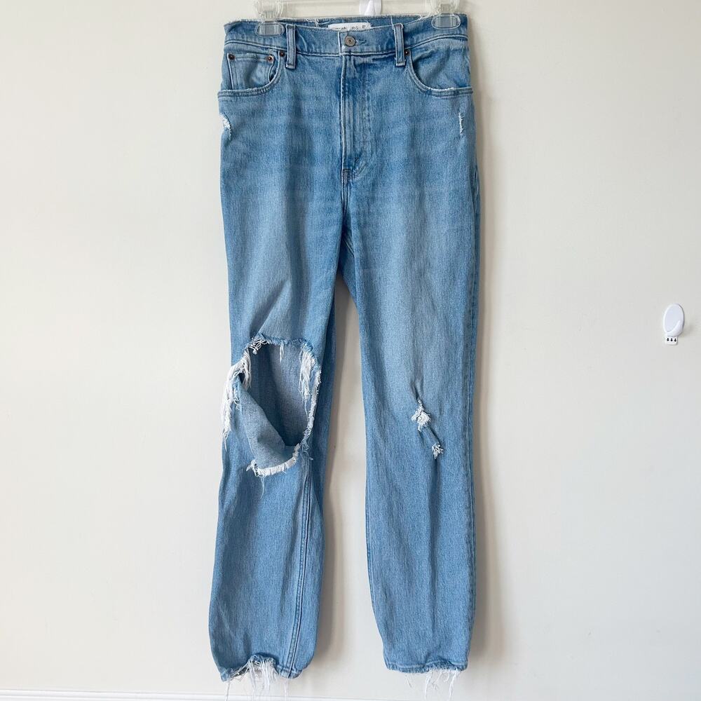 Abercrombie & Fitch '90s Straight Ultra High Rise Jeans Size 27/4R Distressed